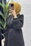 Dila Elbise Tesettür Giyim  Siyah