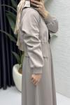Dilruba Etekli Takım Tesettür Giyim  Taş Rengi