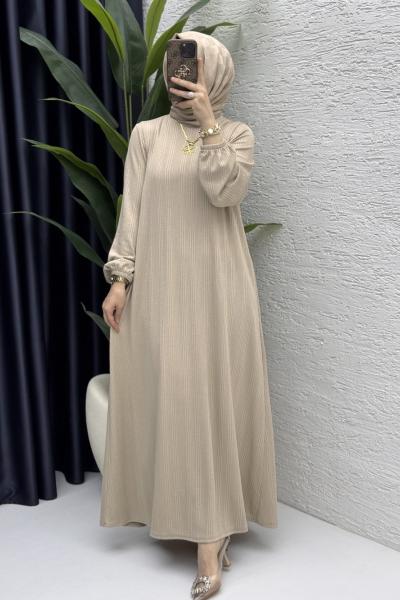 Esme Elbise Tesettür Giyim  Taş Rengi