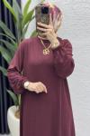 Esme Elbise Tesettür Giyim  Bordo
