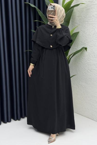 Ferda Elbise Tesettür Giyim  Siyah