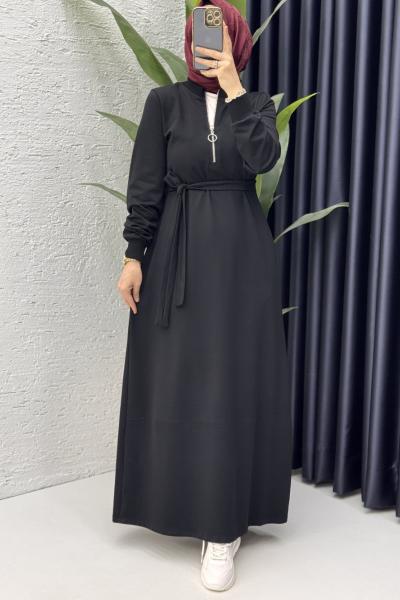 Fulya Elbise Tesettür Giyim  Siyah