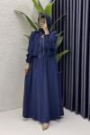 Gökçe Elbise Tesettür Giyim  Lacivert