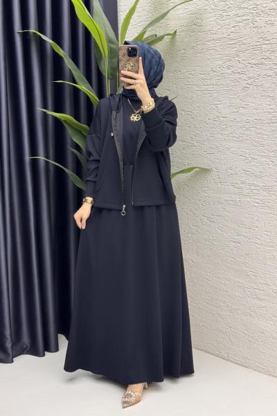 Hatem Elbise Takım  Lacivert