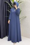 İdil Elbise Tesettür Giyim  İndigo
