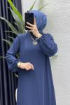 İdil Elbise Tesettür Giyim  İndigo
