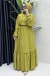 Lady Elbise Tesettür Giyim  Olive