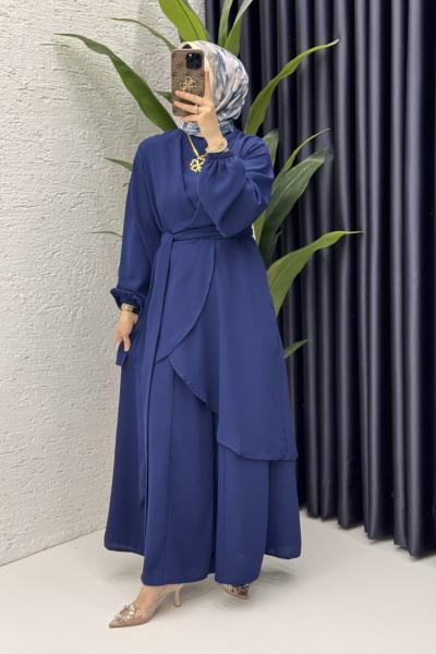 Mahinur Takım Tesettür Giyim  Lacivert