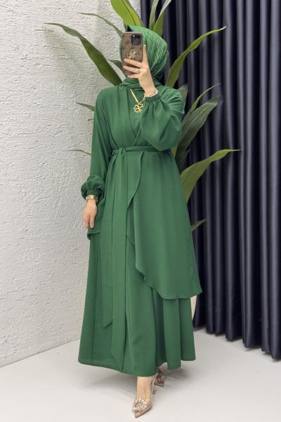 Mahinur Takım Tesettür Giyim  Zümrüt