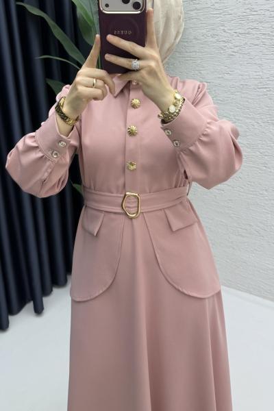 Mahira Elbise Tesettür Giyim Gül