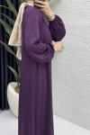 Mina Elbise Tesettür Giyim  Mor