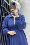 Nare Elbise Tesettür Giyim  Lacivert