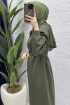 Nare Elbise Tesettür Giyim  Haki