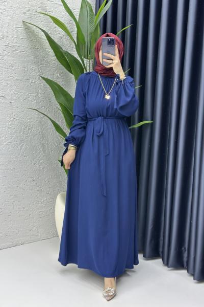Nevra Elbise Lacivert