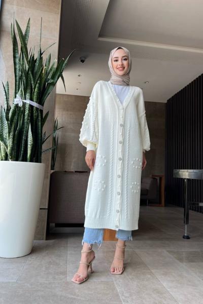 Pınar Hırka Ekru Ekru