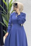 Piraye Elbise Tesettür Giyim  Lacivert