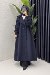 Rabia Trench Tesettür Giyim  Lacivert