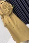 Rabia Trench Tesettür Giyim  Koyu Camel
