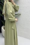 Sadem Elbise Tesettür Giyim  Çağla Yeşil