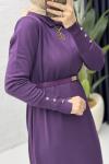 Sermin Elbise Tesettür Giyim  Mor
