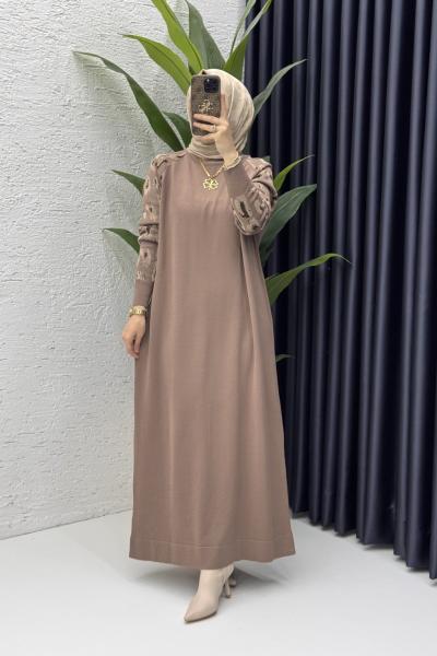 Serra Elbise Tesettür Giyim  Vizon