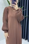 Simge Elbise Kahverengi