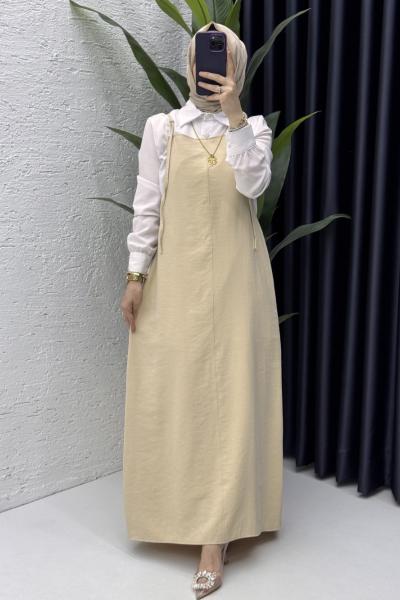 Yağmur Jile Tesettür Giyim Taş Rengi