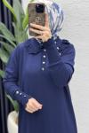 Yasmin Elbise Tesettür Giyim  Lacivert