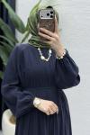 Zişan Elbise Tesettür Giyim  Lacivert